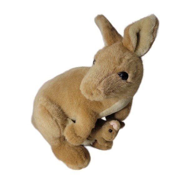 Dakin Kangaroo with Joey plush stuffed animal - Picture 2 of 8